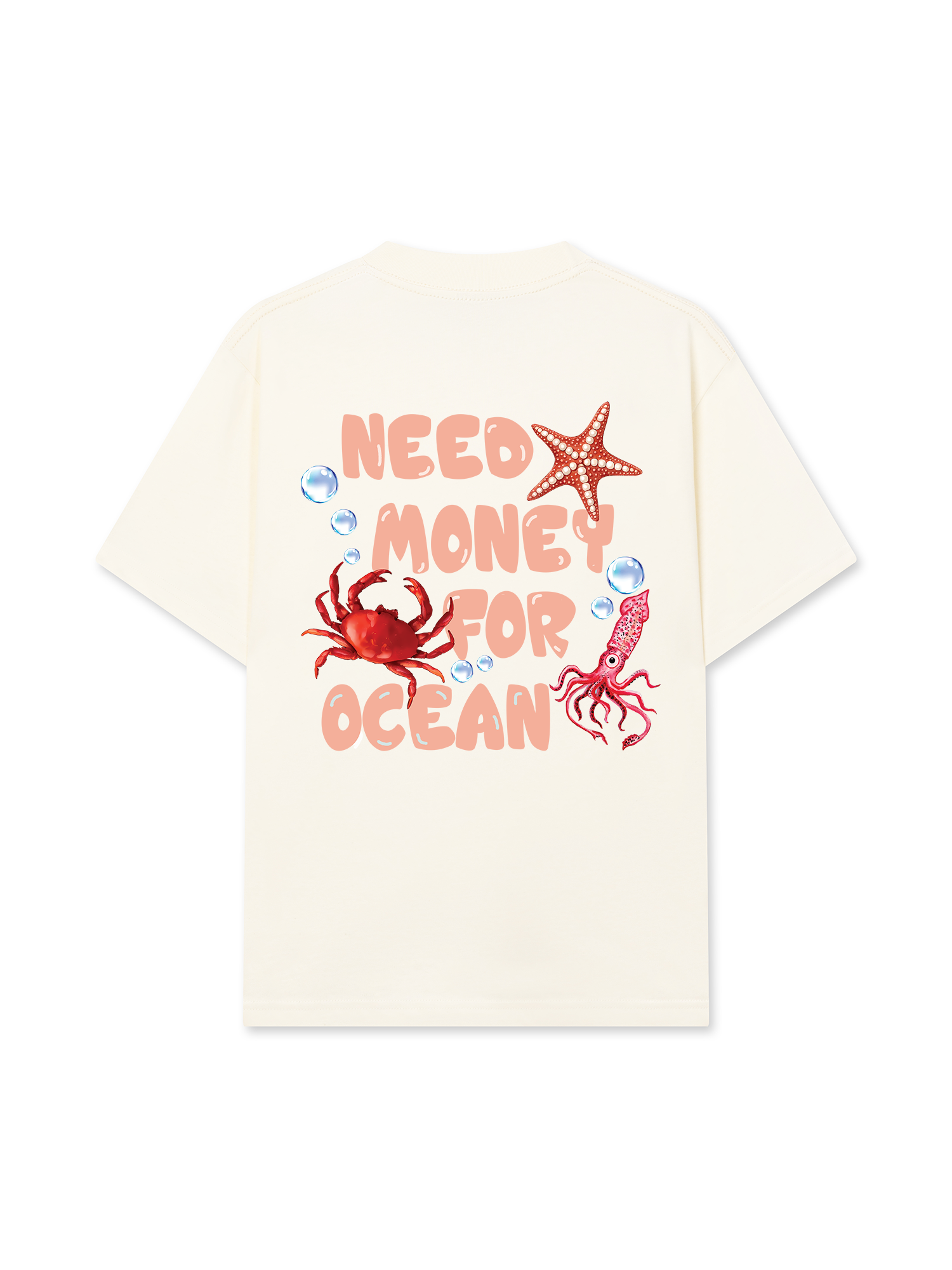 Áo Thun Relaxed Fit Ocean Need Money For Ocean