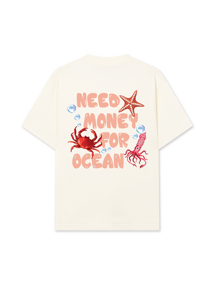 Áo Thun Relaxed Fit Ocean Need Money For Ocean