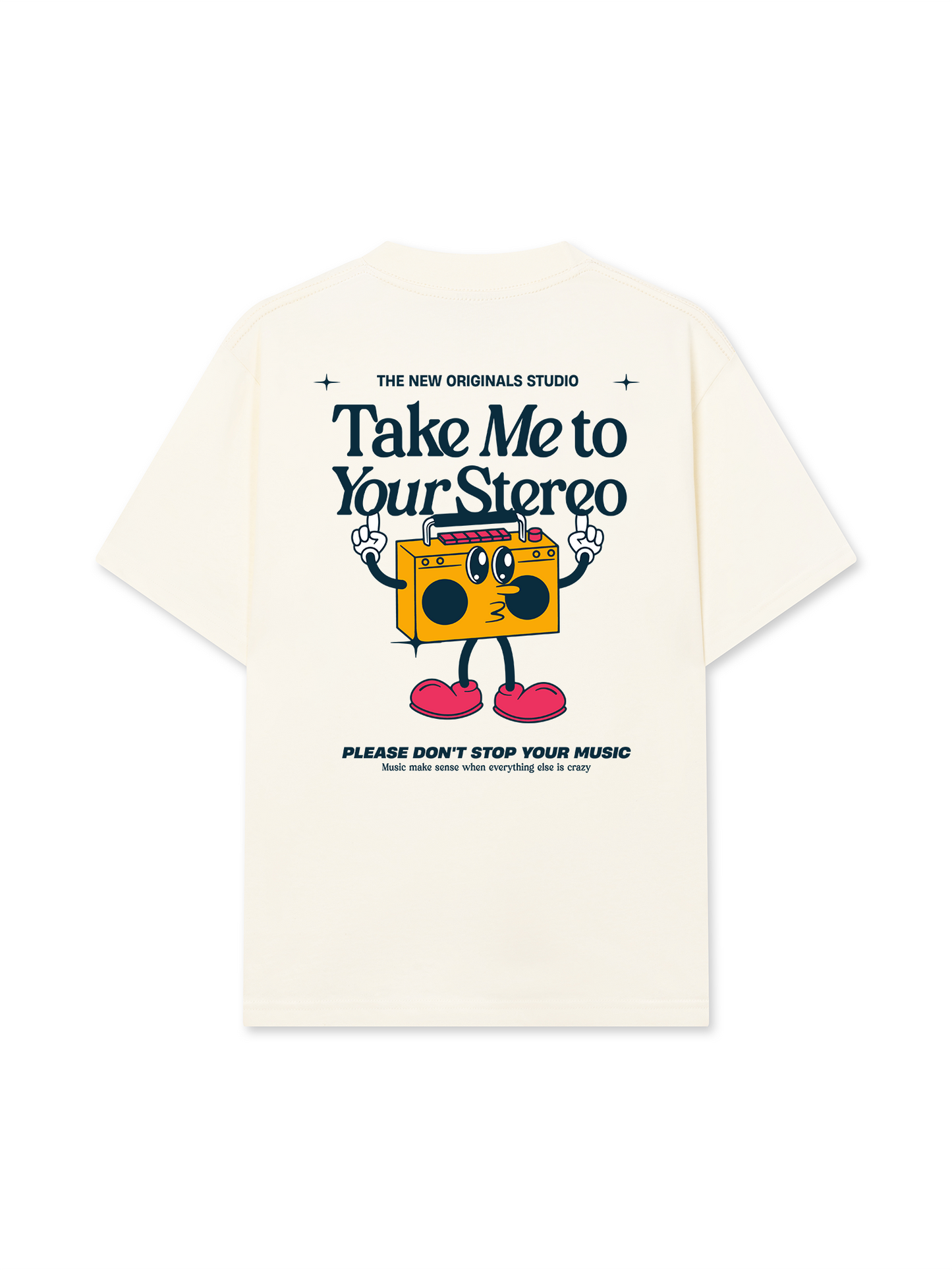 Áo Thun Relaxed Fit Take Me To Your Stereo