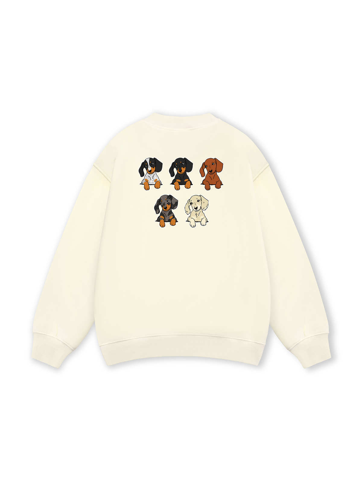 Retro Leopard Dashund Sweater