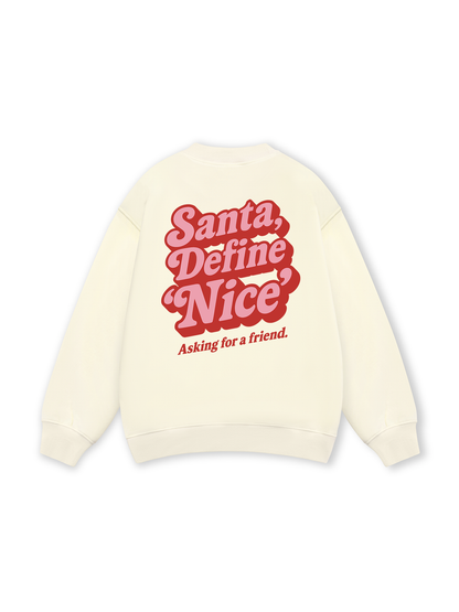 Santa Define Nice Sweater