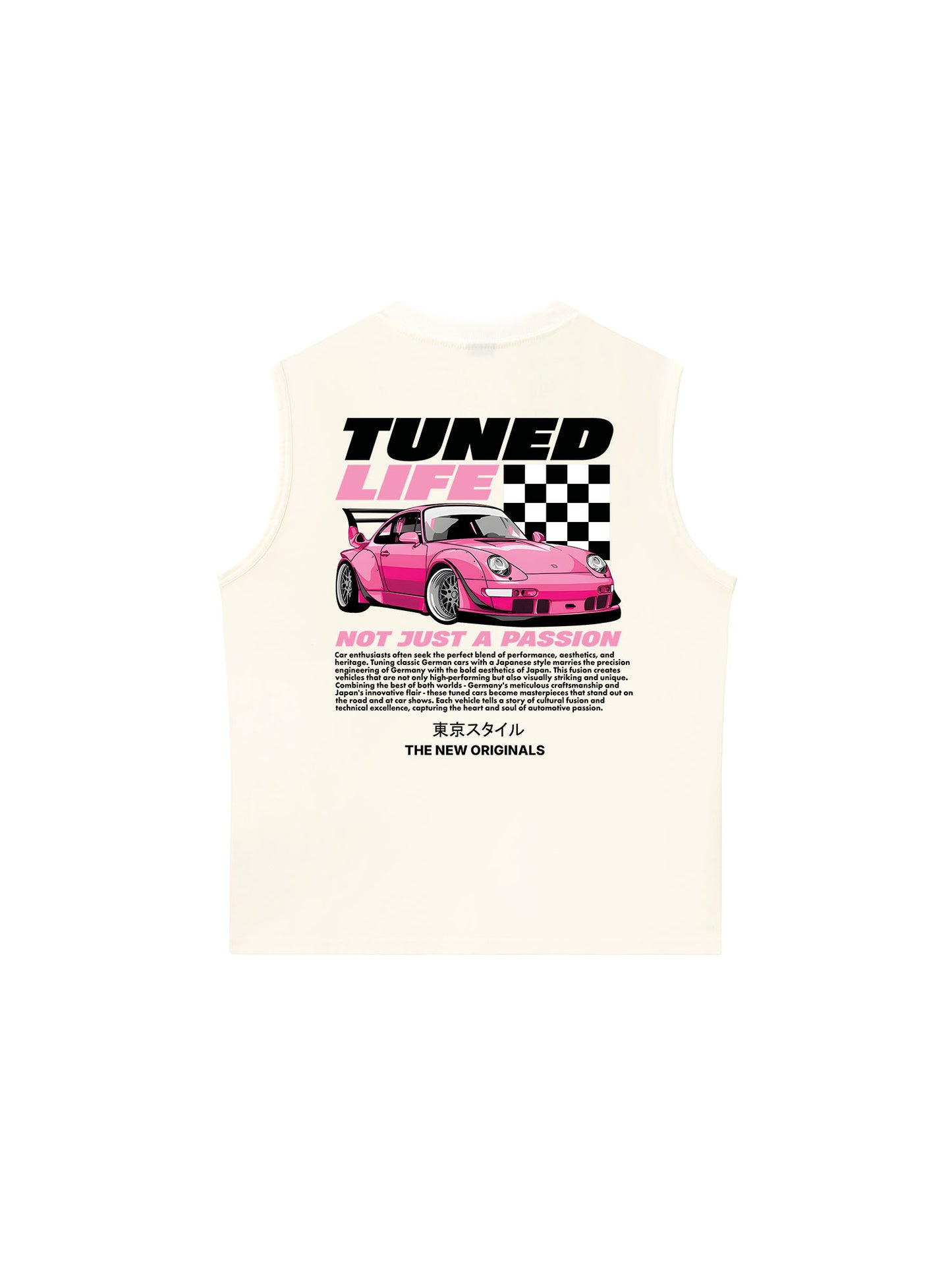 Áo Ba Lỗ Relaxed Fit CAR TunedPink