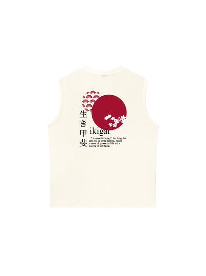Áo Ba Lỗ Relaxed Fit Ikigai A Reason For Being