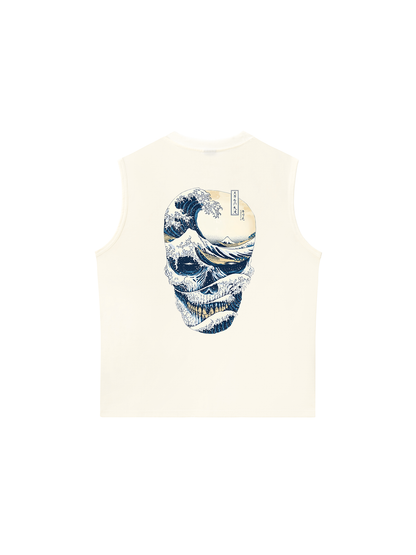 Áo Ba Lỗ Relaxed Fit The Great Wave off Skull