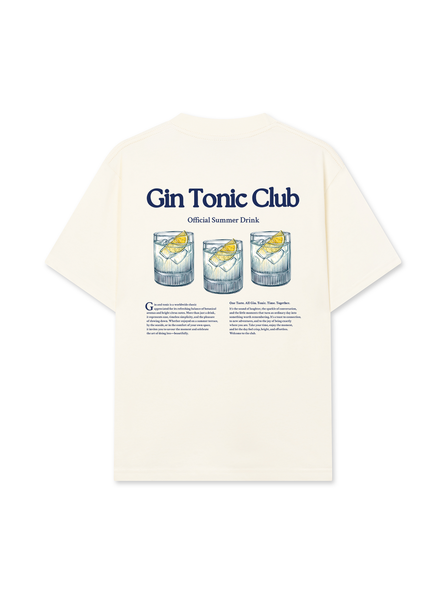 Áo Thun Relaxed Fit Gin Tonic Club