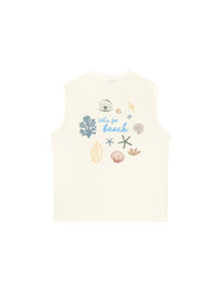 Áo Ba Lỗ Relaxed Fit Let_s Go Beach