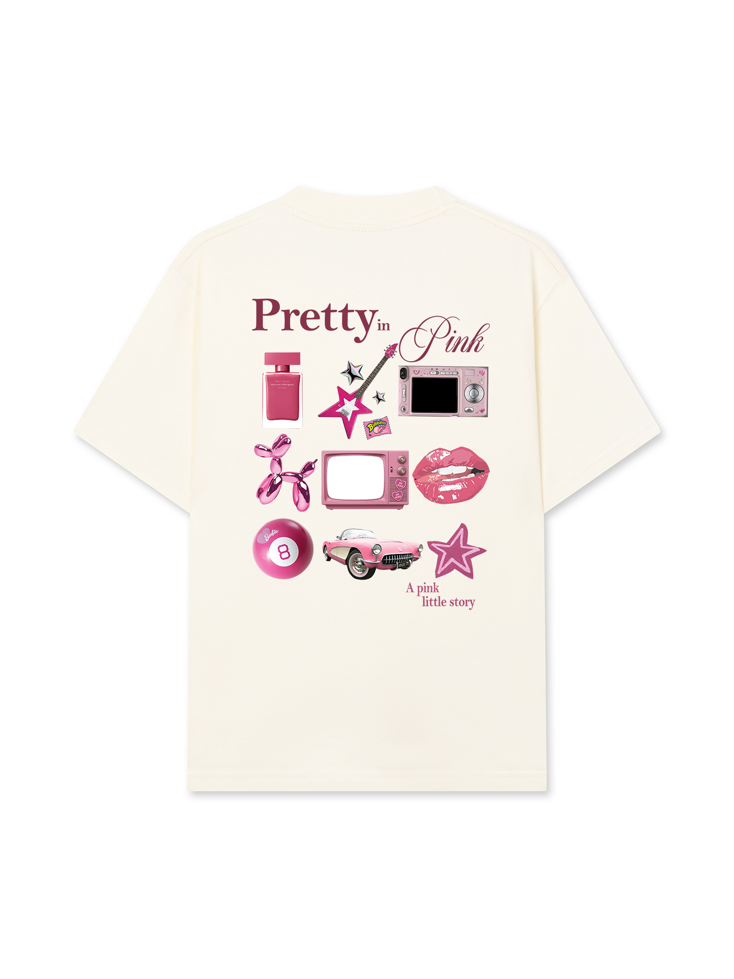 Áo Thun Relaxed Fit Pretty In Pink - A Pink Little Story