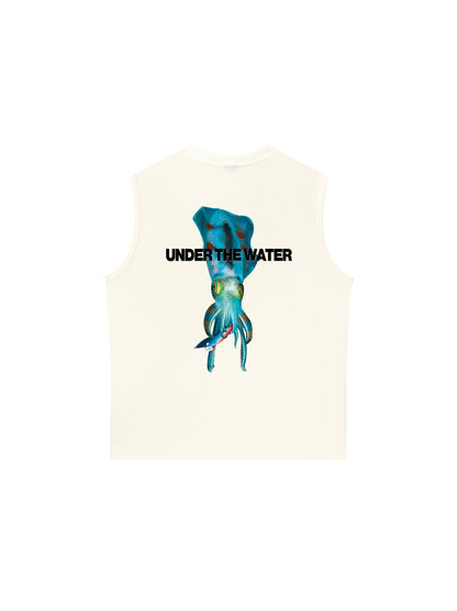 Áo Ba Lỗ Relaxed Fit Ocean Under The Water Squid Ocean IRIE FISHING CLUB