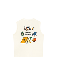 Áo Ba Lỗ Relaxed Fit Let_s Go Camping