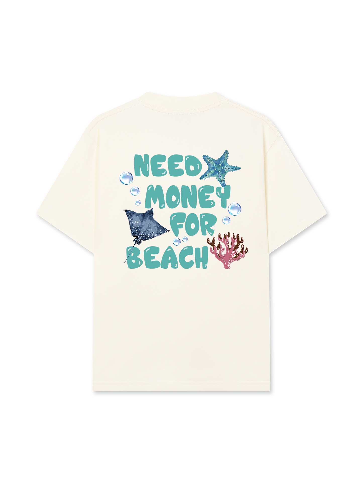 Áo Thun Relaxed Fit Ocean Need Momney For Beach
