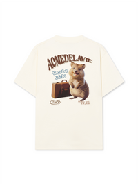 Áo Thun Relaxed Fit World Wide Travel Quokka Artwork