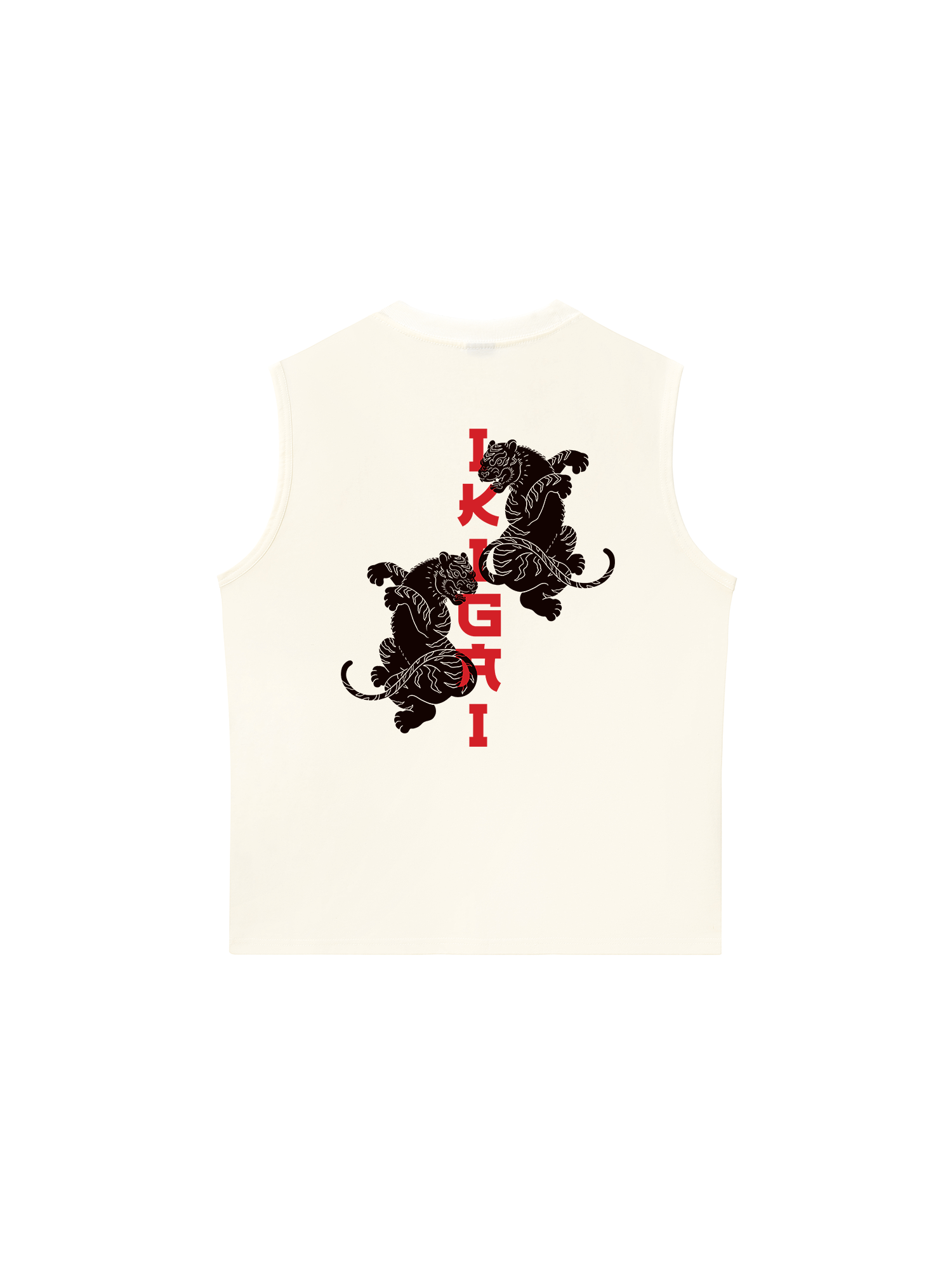 Áo Ba Lỗ Relaxed Fit Japan Spirit Ikigai Tiger