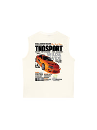 Áo Ba Lỗ Relaxed Fit CAR Orginals Sport Orange