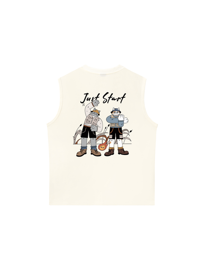 Áo Ba Lỗ Relaxed Fit Just Start