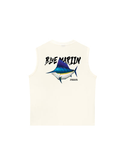 Áo Ba Lỗ Relaxed Fit Ocean Blue Mariin