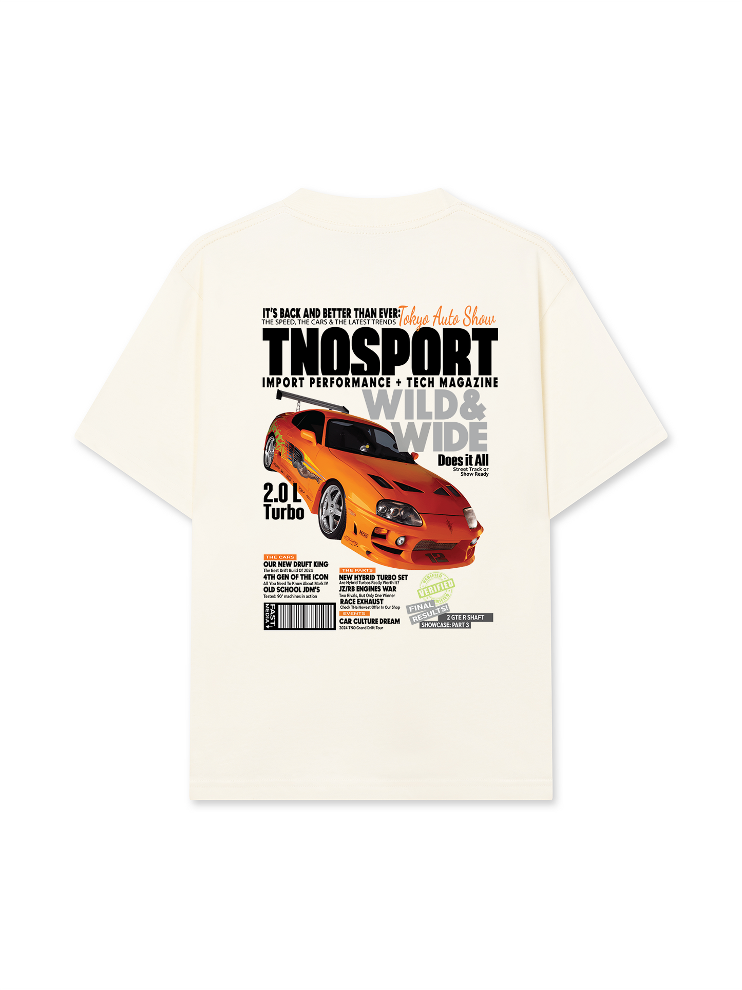 Áo Thun Relaxed Fit CAR Orginals Sport Orange