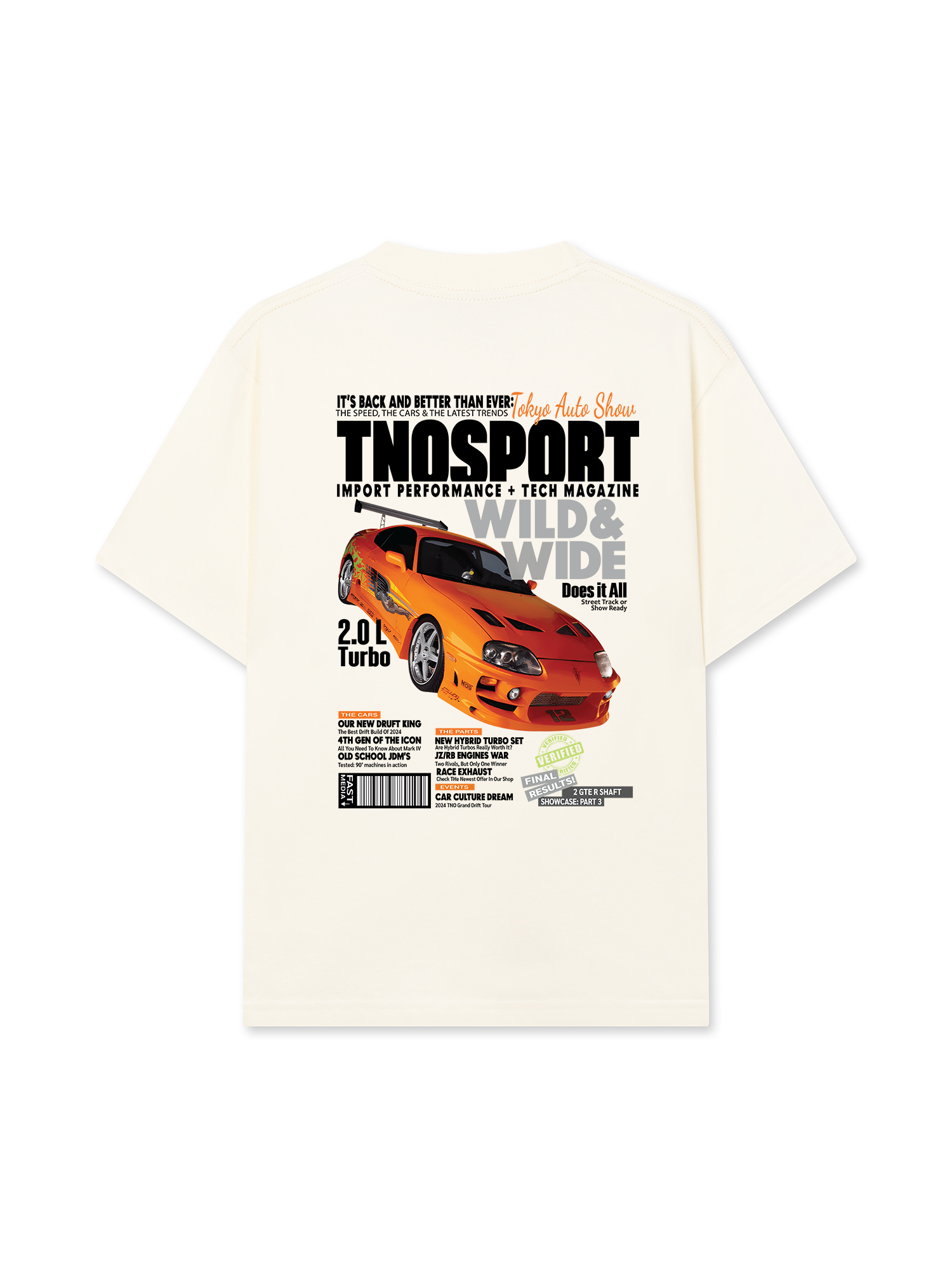 Áo Thun Relaxed Fit CAR Orginals Sport Orange