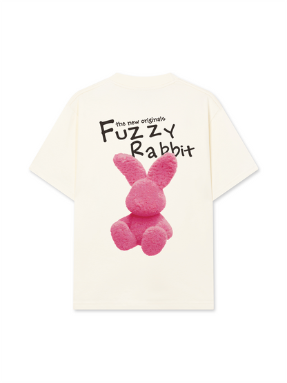 Áo Thun Relaxed Fit  Doodle Fuzzy Rabbit