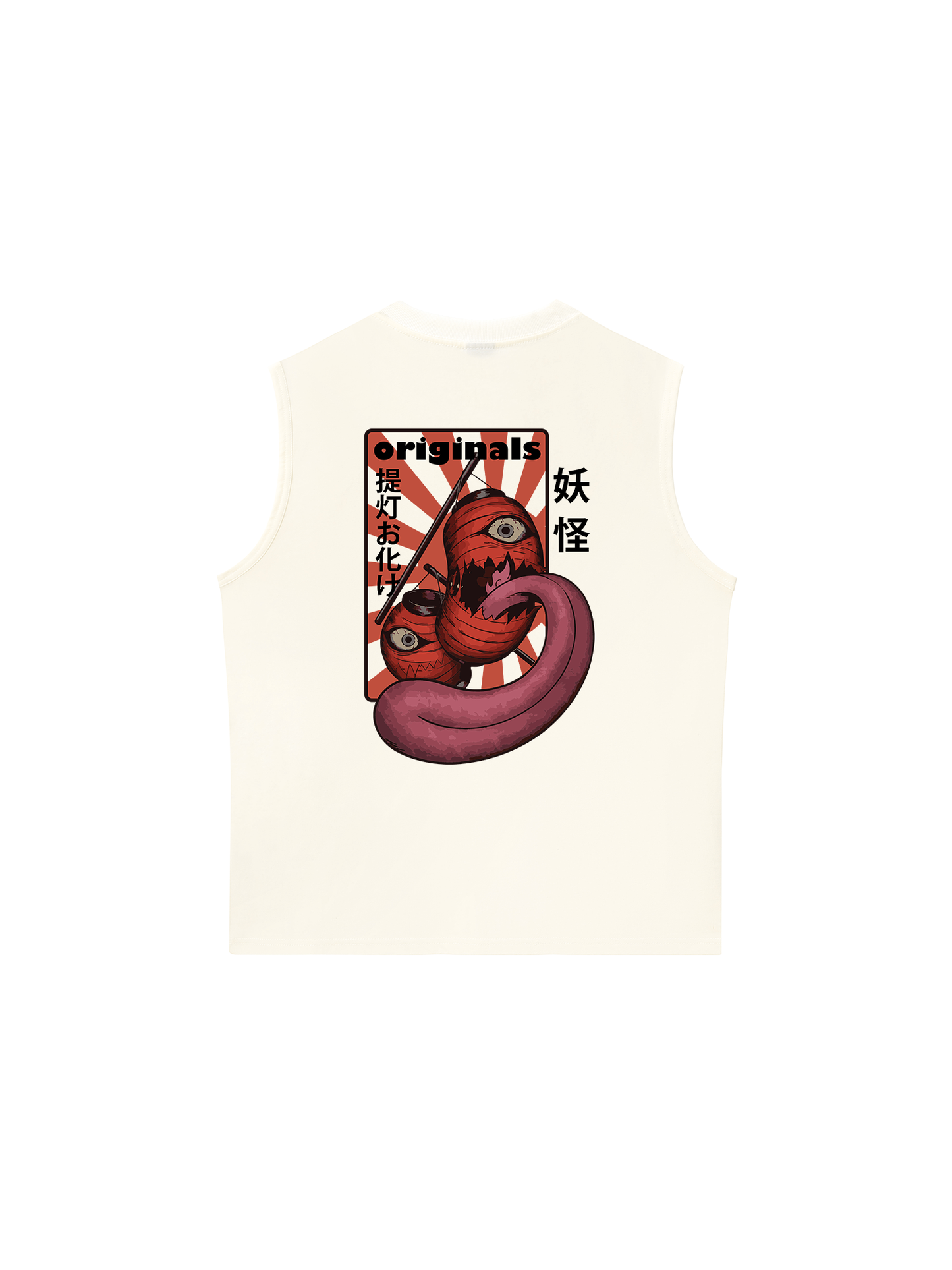 Áo Ba Lỗ Relaxed Fit Japan Spirit Chochin Obake