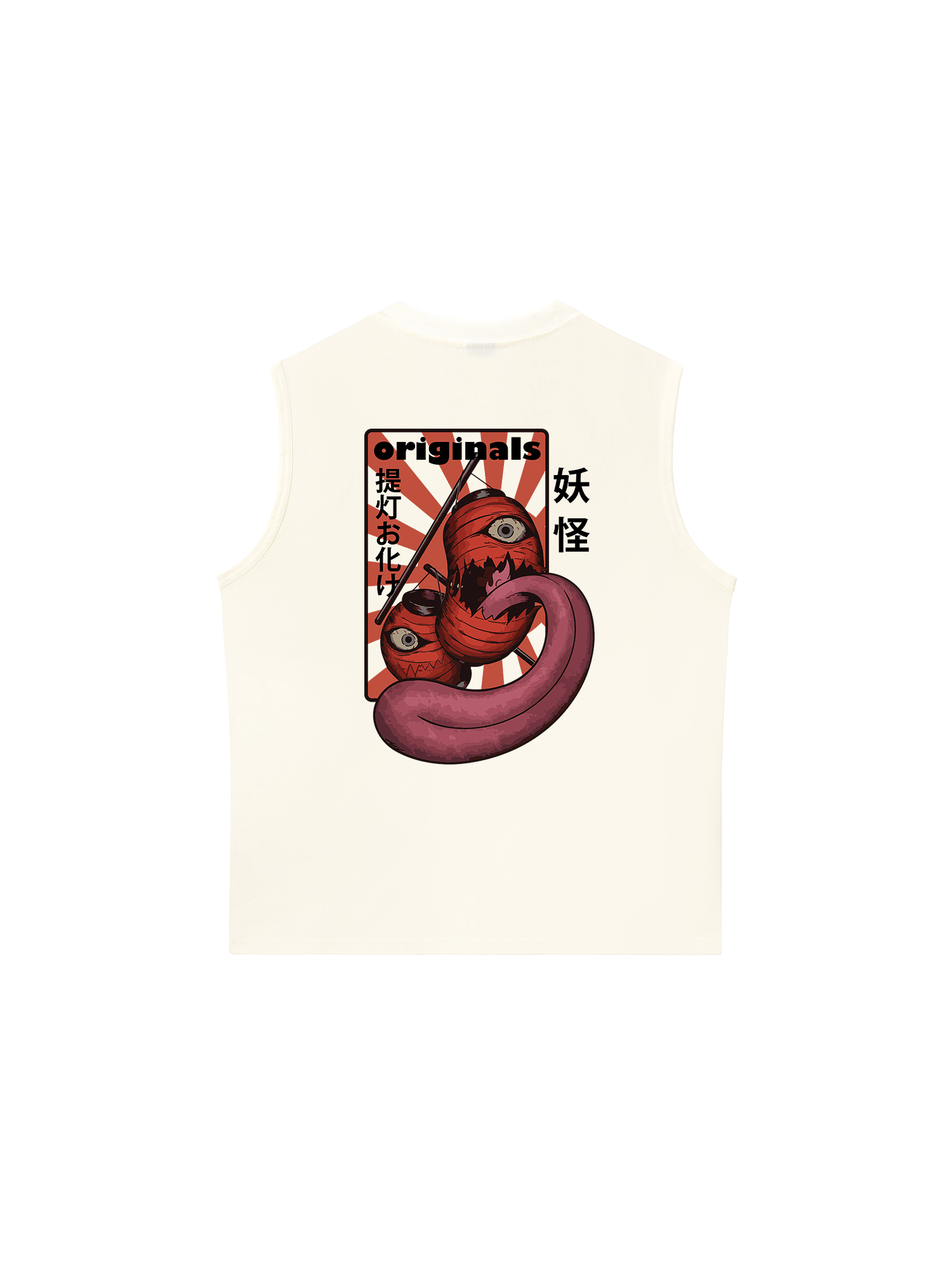 Áo Ba Lỗ Relaxed Fit Japan Spirit Chochin Obake