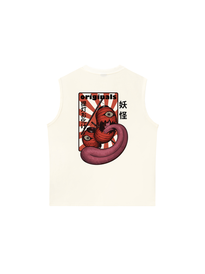 Áo Ba Lỗ Relaxed Fit Japan Spirit Chochin Obake