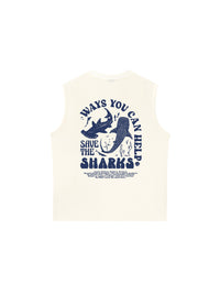 Áo Ba Lỗ Relaxed Fit Ocean Save The Shark