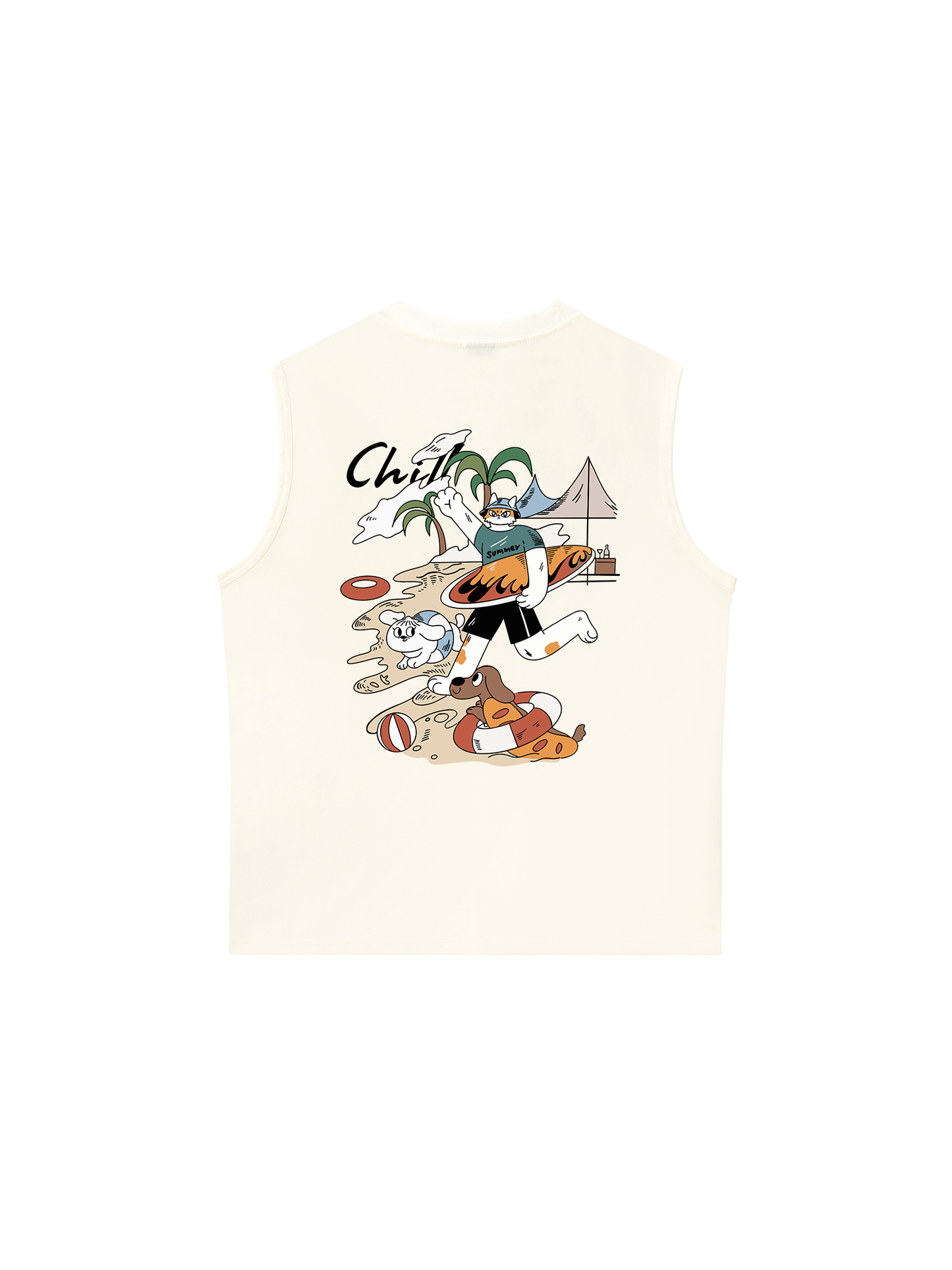 Áo Ba Lỗ Relaxed Fit Chill Summer