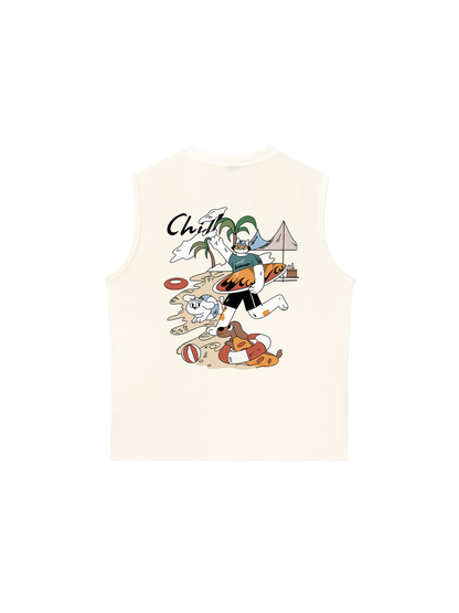 Áo Ba Lỗ Relaxed Fit Chill Summer