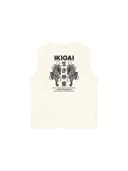 Áo Ba Lỗ Relaxed Fit Ikigai Eyes Up