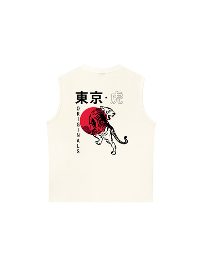 Áo Ba Lỗ Relaxed Fit Janpan Spirit Tokyo Tiger