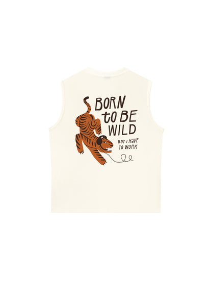 Áo Ba Lỗ Relaxed Fit Born to be Wild