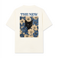 Áo Thun Relaxed Fit Blue Flower Cat