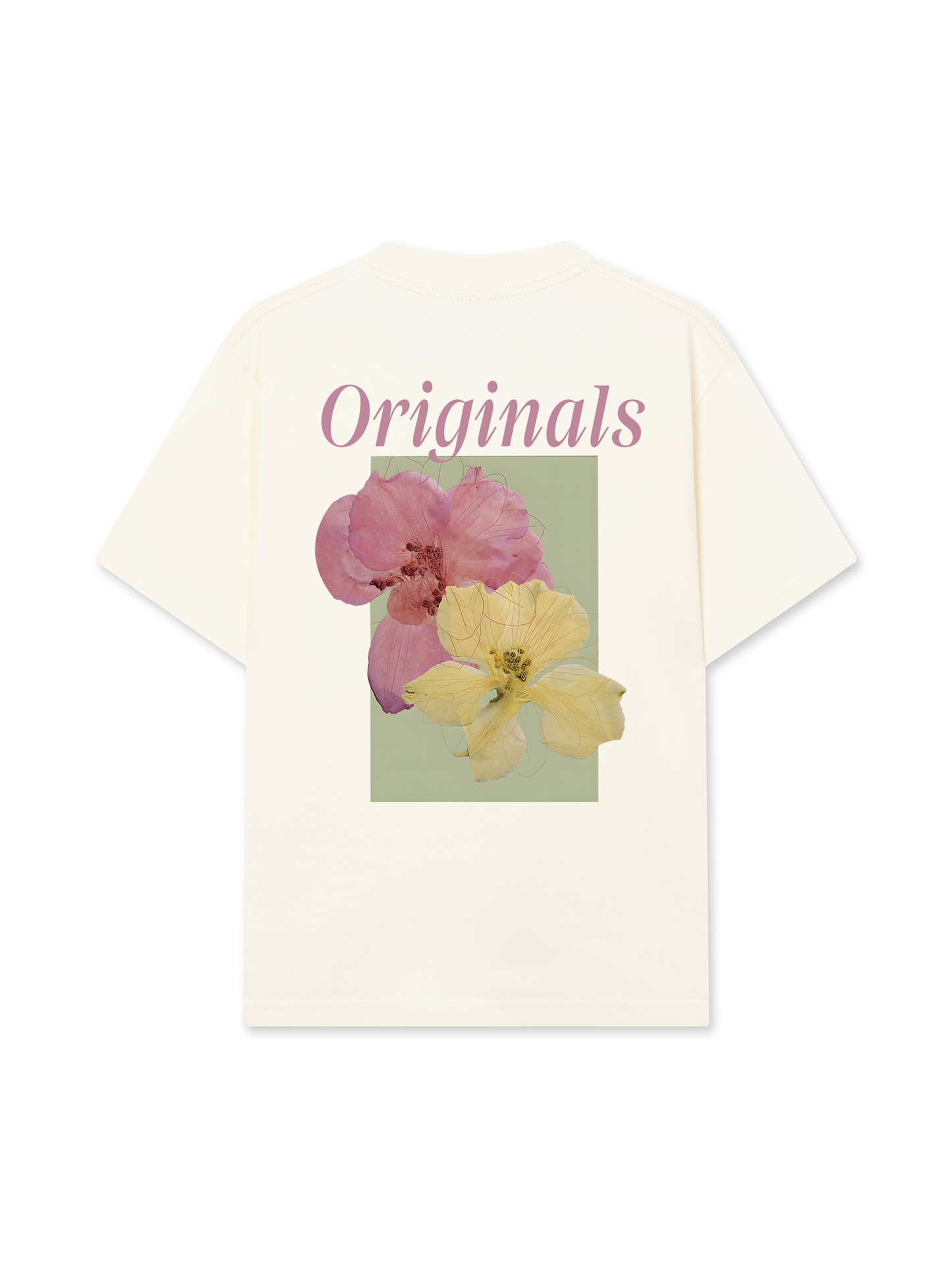 Áo Thun Relaxed Fit Summer Vibes Pink And Yellow Flower