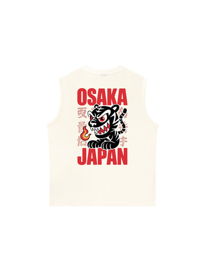Áo Ba Lỗ Relaxed Fit Tigers Osaka Japan