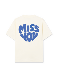 Áo Thun Relaxed Fit Miss You Typography