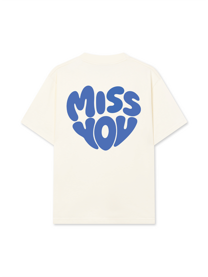 Áo Thun Relaxed Fit Miss You Typography
