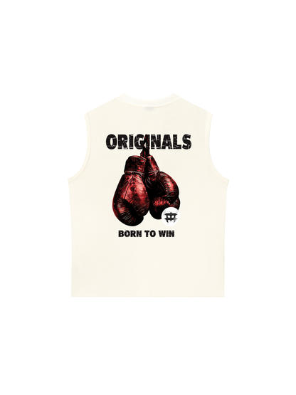 Áo Ba Lỗ Relaxed Fit Fitness Boxing Born To Win