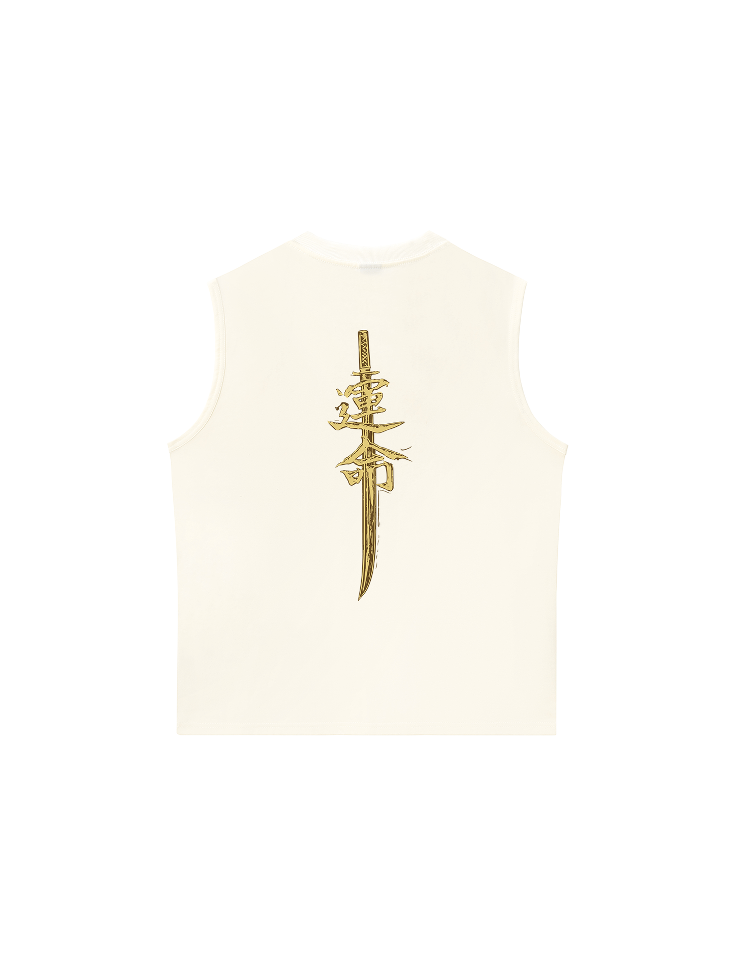 Áo Ba Lỗ Relaxed Fit Japan Spirit Yellow Katana