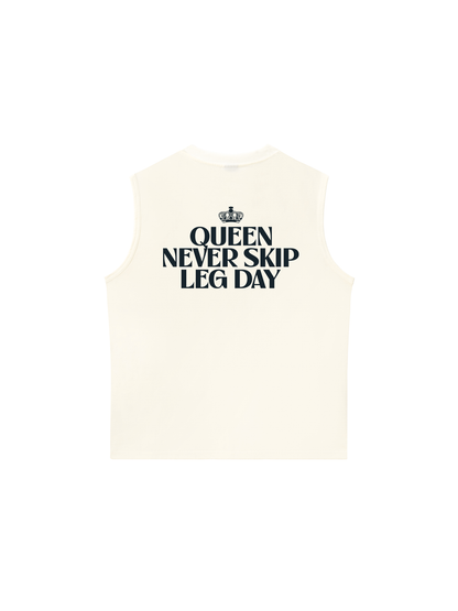 Áo Ba Lỗ Relaxed Fit Queen Never Skip Leg Day