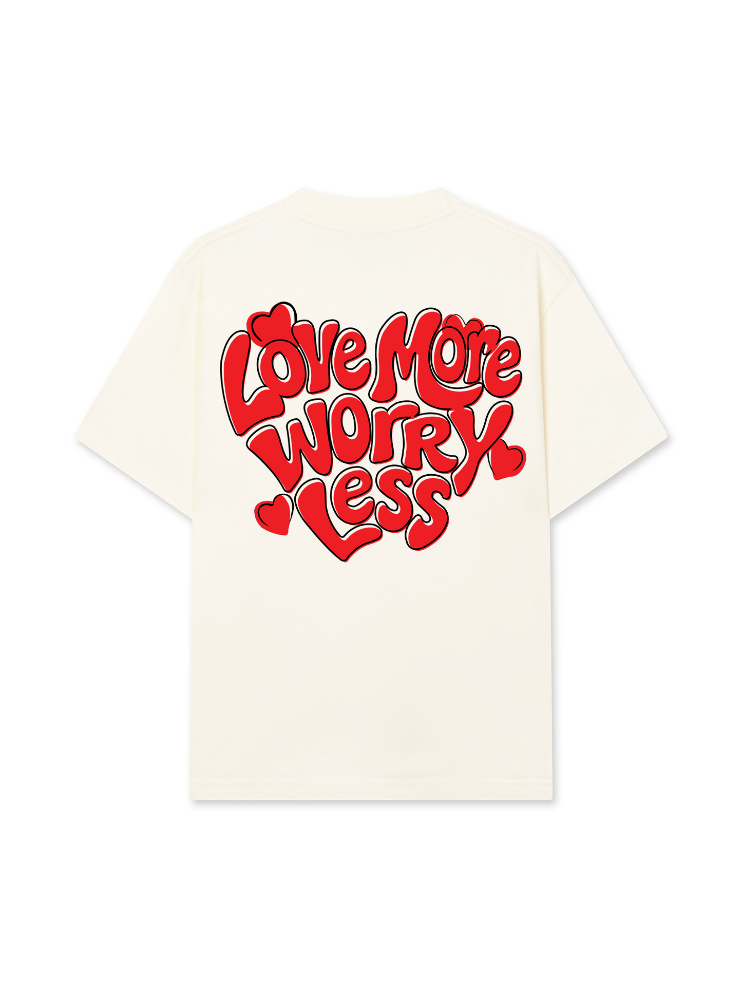 Áo Thun Relaxed Fit Love More Worry Less