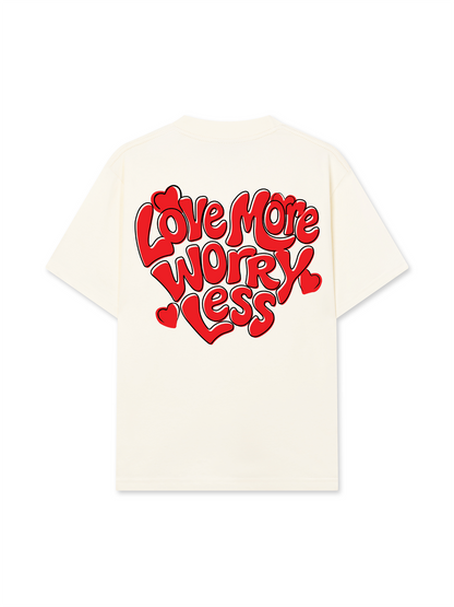 Áo Thun Relaxed Fit Love More Worry Less