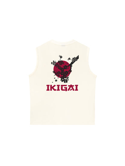 Áo Ba Lỗ Relaxed Fit Ikigai Sakura