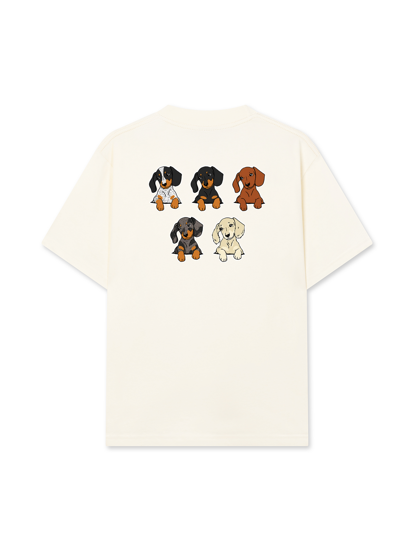 Áo Thun Relaxed Fit  Retro Leopard Dashund