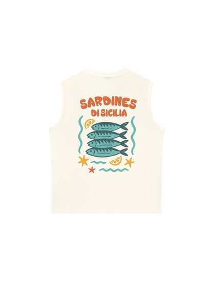 Áo Ba Lỗ Relaxed Fit Ocean Sardines