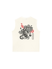 Áo Ba Lỗ Relaxed Fit Japan Spirit Fire Tiger