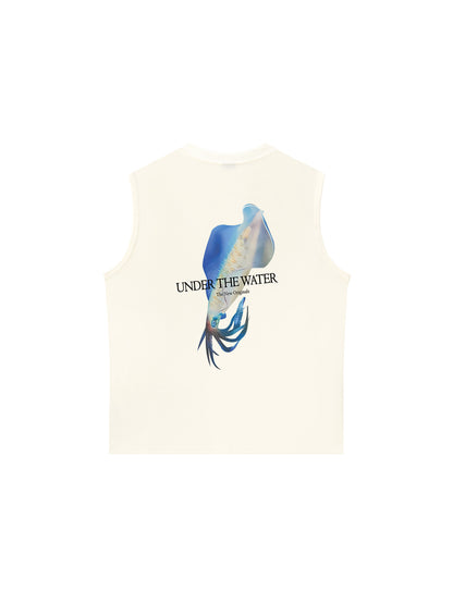 Áo Ba Lỗ Relaxed Fit Ocean Aquid Under The Water