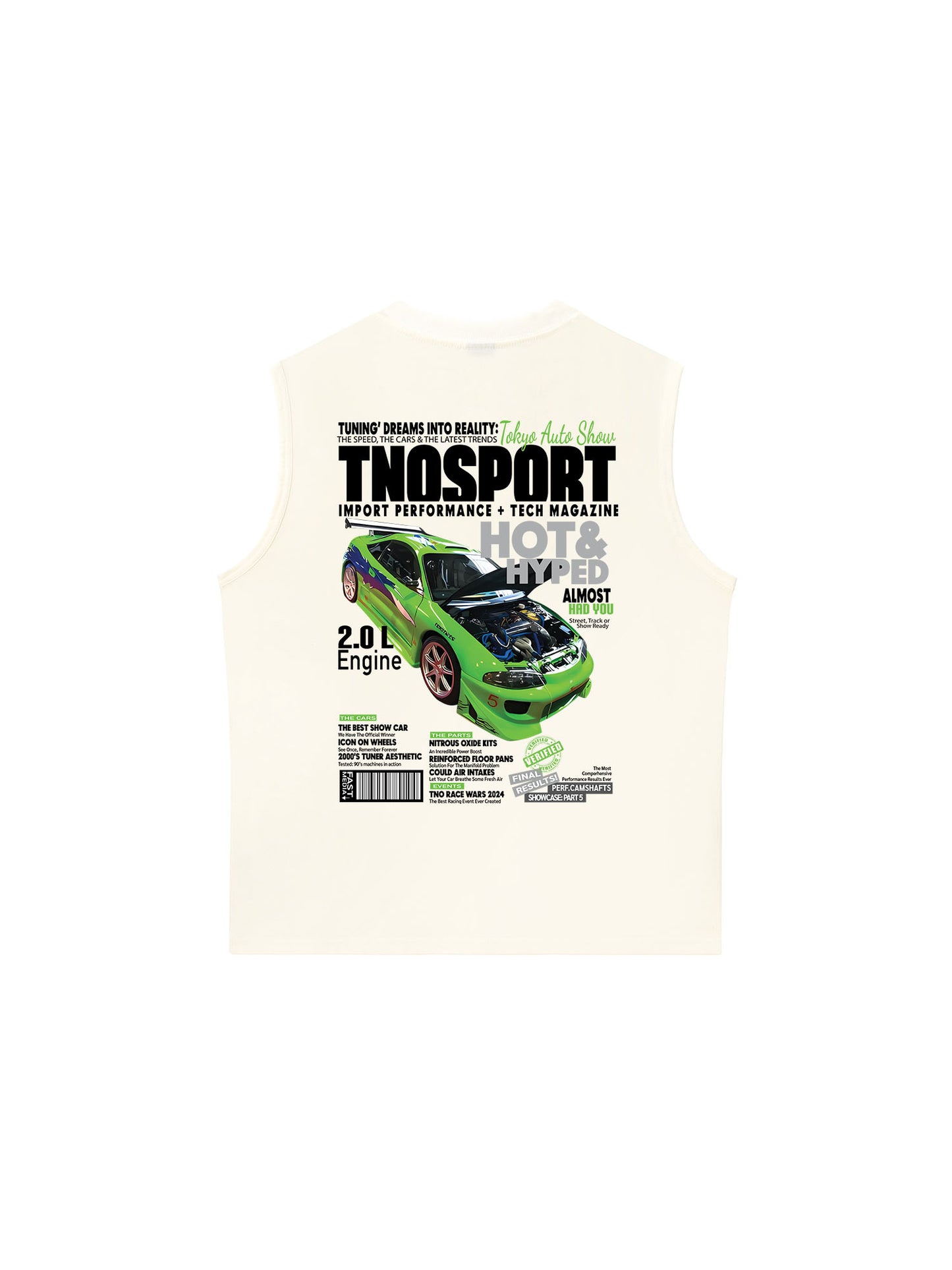 Áo Ba Lỗ Relaxed Fit CAR Orginals Sport Green