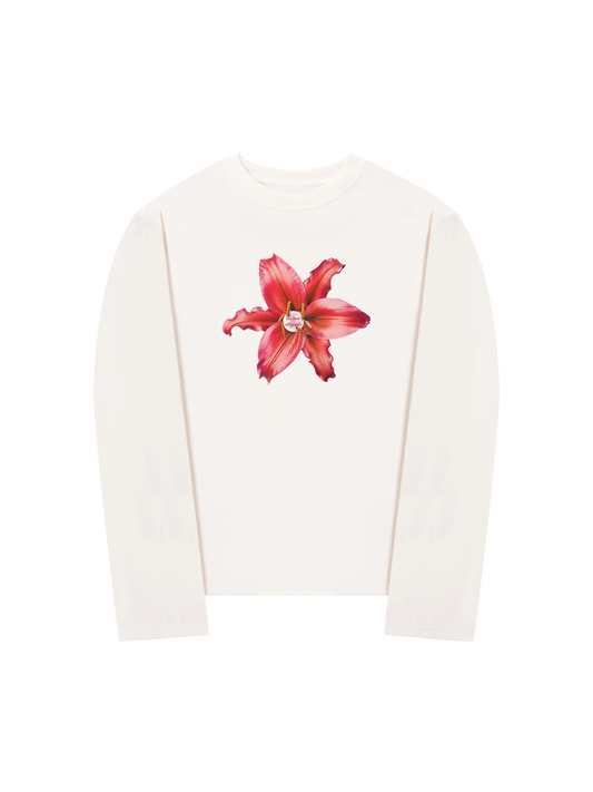 Áo Thun Dài Tay Pearl Lily Flower