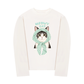 Áo Thun Dài Tay Meowy Cat Blue Tiffany Dots