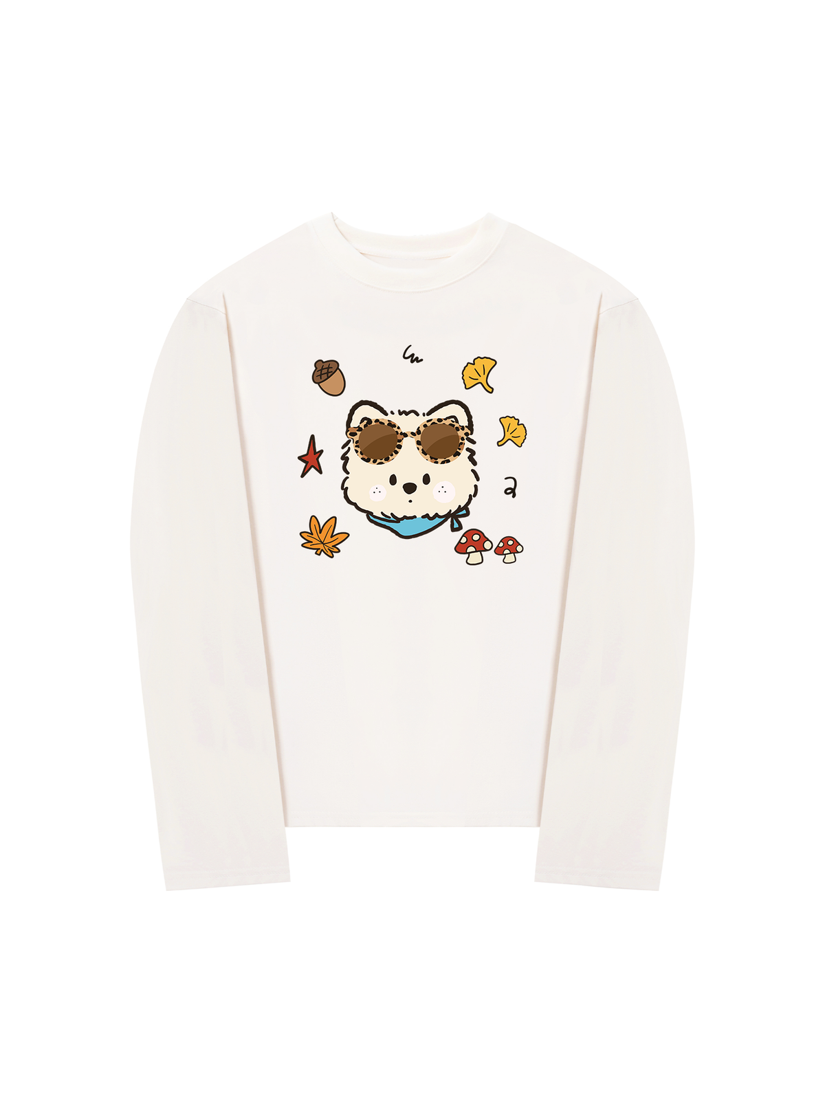 Áo Thun Dài Tay  Puppy Autumn Vibes